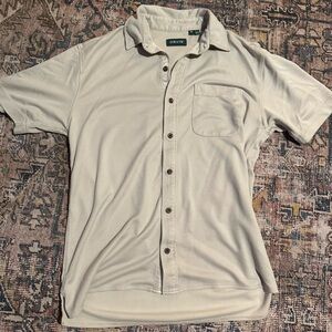 Orvis Light Gray Casual Button Down Shirt